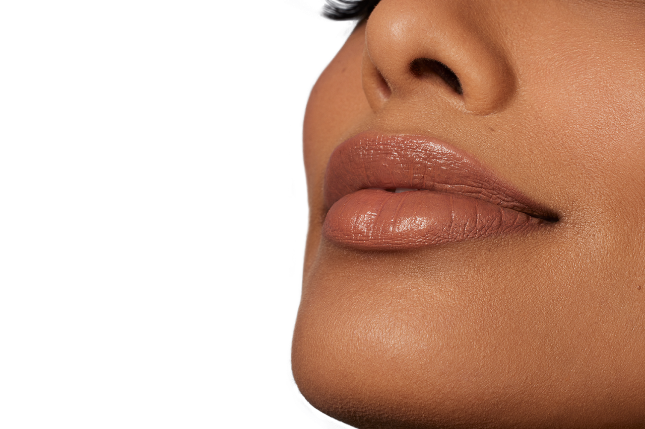 Woman's lips smiling